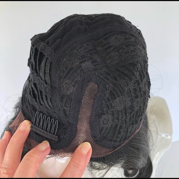 Long Wavey 24” Face Front wig in Black